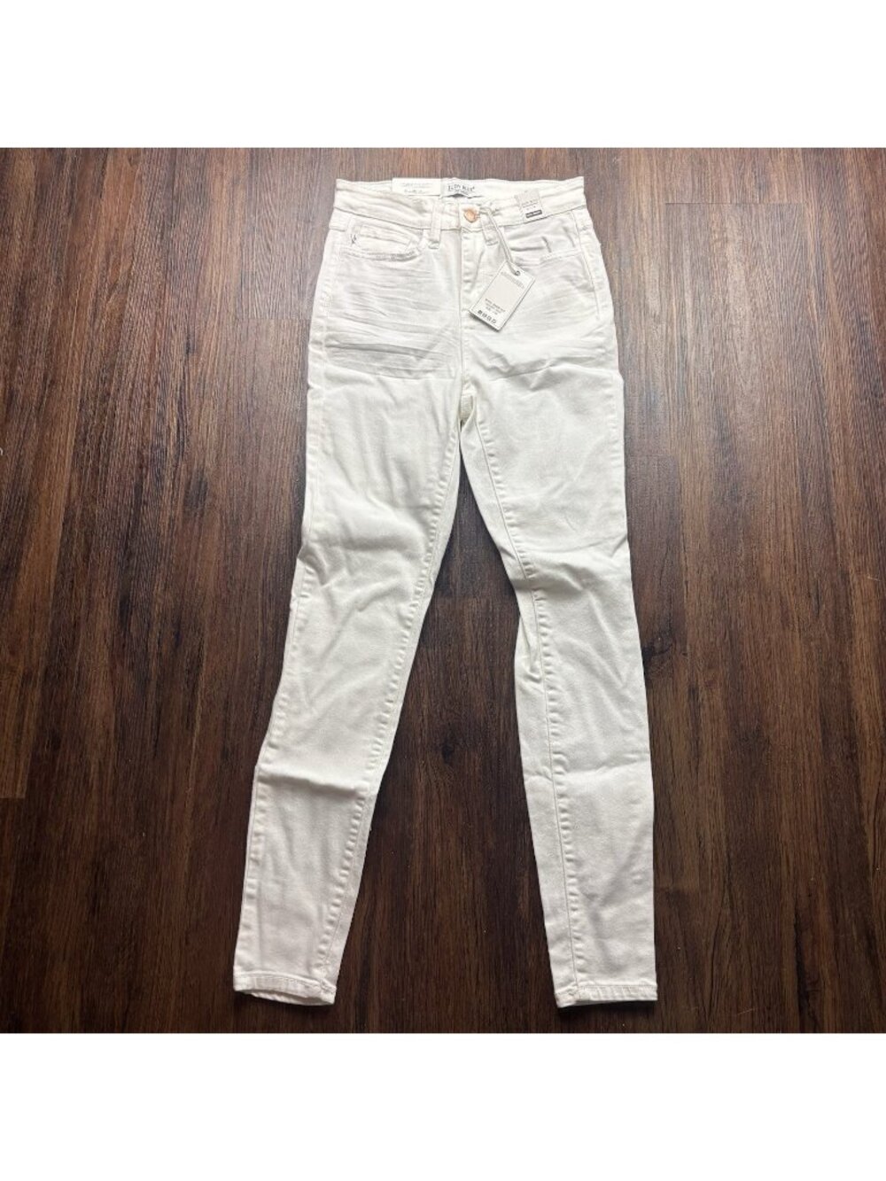 NWT Judy Blue Skinny Fit High Waist Jeans White Women’s Size 1/25